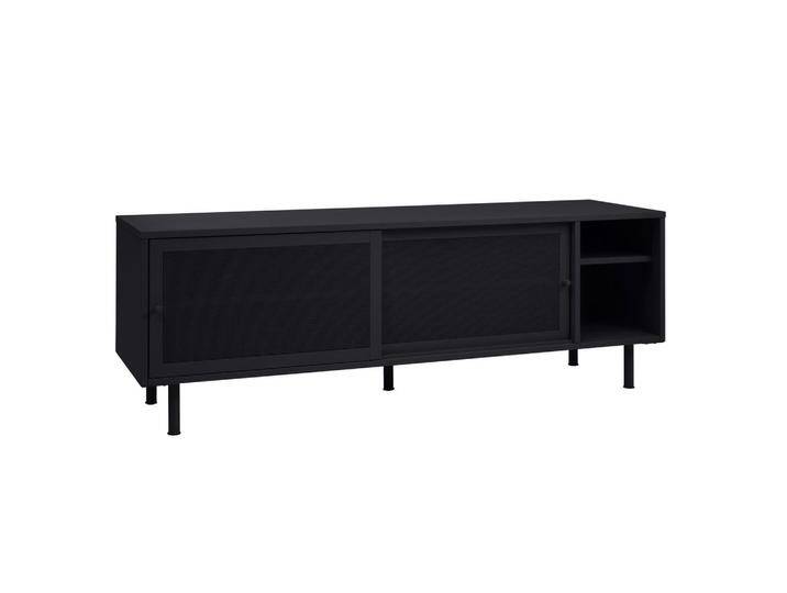 Boxxx LOWBOARD, Schwarz, Metall, 3 Fächer, 160x55x45 cm, Typenauswahl, Beimöbel erhältlich, stehend, Wohnzimmer, Wohnwände, Lowboards, Lowboards von XXXLutz