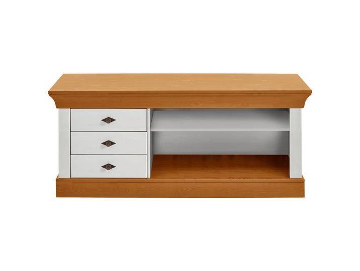Boxxx LOWBOARD, Weiß, Bernstein, Holz, Kiefer, massiv, 1 Fächer, 3 Schubladen, 143x59x45 cm, Beimöbel erhältlich, Holzmöbel, Kleinmöbel Holz, Boxxx LOWBOARD, Weiß, Bernstein, Holz, Kiefer, massiv, 1 Fächer, 3 Schubladen, 143x59x45 cm, Beimöbel erhältlich, Holzmöbel, Kleinmöbel Holz, von XXXLutz