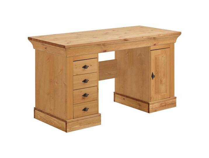 Boxxx SCHREIBTISCH, Laugenfarbig, Metall, Kiefer, massiv, 4 Schubladen, 65x77x143 cm, Arbeitszimmer, Schreibtische, Bürotische Boxxx SCHREIBTISCH, Laugenfarbig, Metall, Kiefer, massiv, 4 Schubladen, 65x77x143 cm, Arbeitszimmer, Schreibtische, Bürotische von XXXLutz