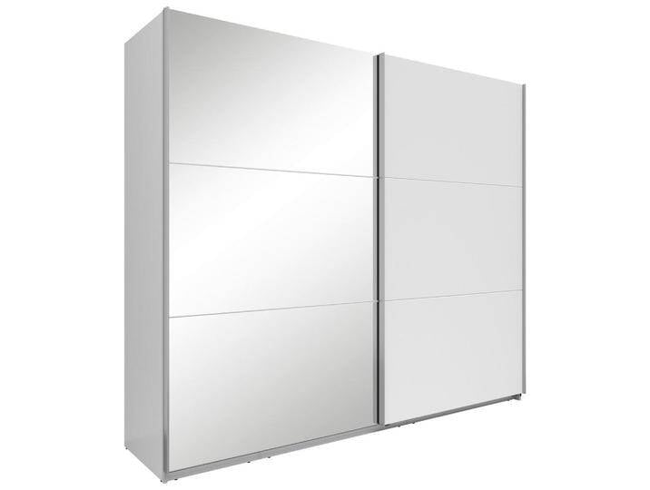 Boxxx SCHWEBETÜRENSCHRANK, Weiß, 3 Fächer, 250x216x64 cm, Schlafzimmer, Kleiderschränke, Kleiderschränke mit Spiegel von XXXLutz