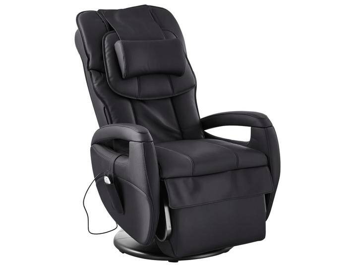 Cantus MASSAGESESSEL, Schlamm, Leder, Kombination Echtleder/Lederlook, Spaltleder, Uni, 80x117x114 cm, Lederauswahl, Relaxfunktion, Massagefunktion, von XXXLutz