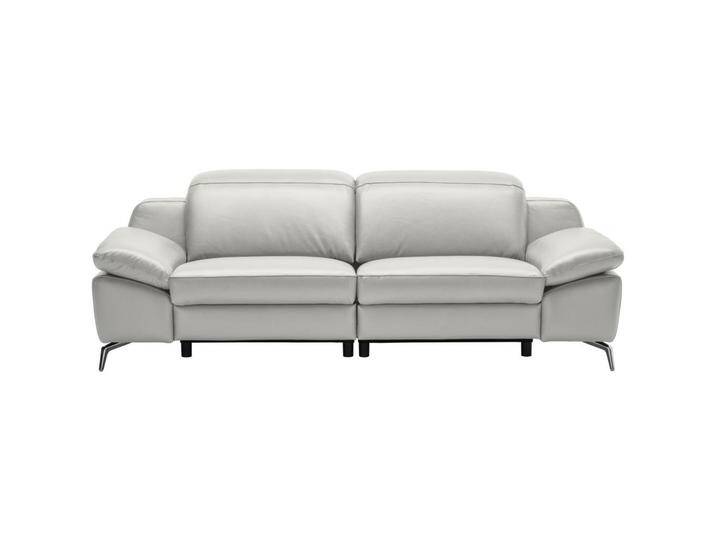 Celina Home 3-SITZER-SOFA, Greige, Echtleder, Spaltleder, Rindleder, 234x83-99x110 cm, Made in EU, Typenauswahl, Fußauswahl, Lederauswahl, von XXXLutz
