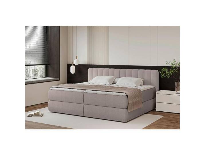 Chameo BOXSPRINGBETT, Taupe, H2, 7-Zonen, Höhe ca. 30,5 cm, 200x200 cm, Bettkasten, gepolstertes Kopfteil, Topper geteilt, in verschiedenen Größen Chameo BOXSPRINGBETT, Taupe, H2, 7-Zonen, Höhe ca. 30,5 cm, 200x200 cm, Bettkasten, gepolstertes Kopfteil, Topper geteilt, in verschiedenen Größen von XXXLutz