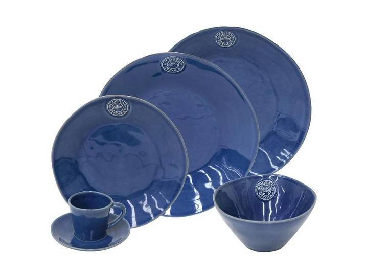 Costa Nova KOMBISERVICE Nova, Blau, Keramik, 30-teilig, 70 ml,520 ml, Made in Europe, Essen & Trinken, Geschirr, Geschirr-Sets, Kombiservice von XXXLutz