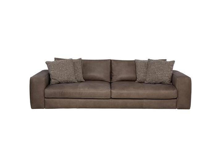 Designwerk BIGSOFA, Graubraun, Echtleder, Semi-Anilinleder, 4-Sitzer, Füllung: Schaumstoff, 294x87x122 cm, Made in EU, Wohnzimmer, Sofas & Couches, Designwerk BIGSOFA, Graubraun, Echtleder, Semi-Anilinleder, 4-Sitzer, Füllung: Schaumstoff, 294x87x122 cm, Made in EU, Wohnzimmer, Sofas & Couches, von XXXLutz