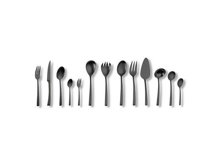 Echtwerk BESTECKSET Avelino, Schwarz, Metall, 68-teilig, ergonomischer Griff, rostfrei, lebensmittelecht, Essen & Trinken, Besteck, Besteck-Sets von XXXLutz