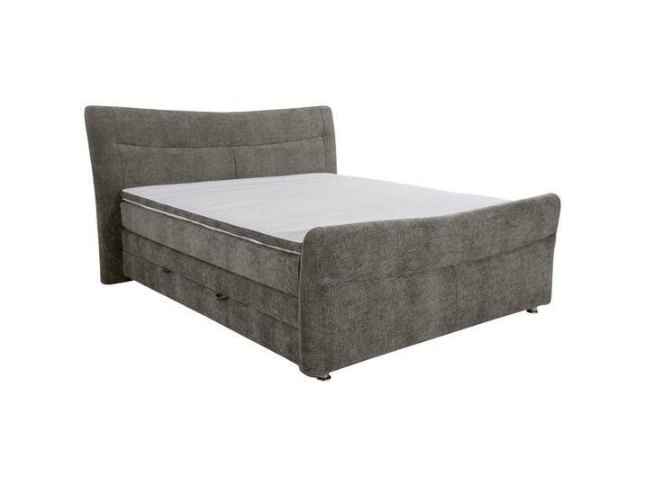 Esposa BOXSPRINGBETT, Grau, H2 + H3, Höhe ca. 18 cm, 180x200 cm, Bettkasten, Topper durchgehend, Matratze in verschiedenen Härtegraden erhältlich, von XXXLutz