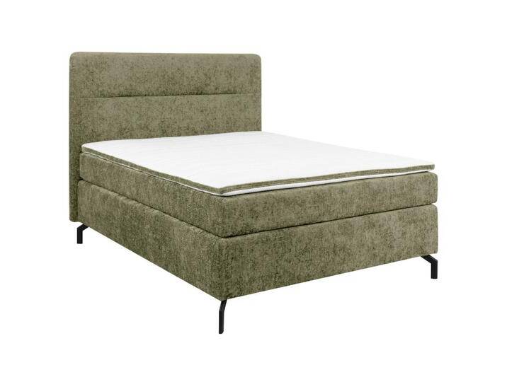 Esposa BOXSPRINGBETT, Grün, H4, Höhe ca. 17 cm, 140x200 cm, Stoffauswahl, Topper durchgehend, Matratze in verschiedenen Härtegraden erhältlich, von XXXLutz