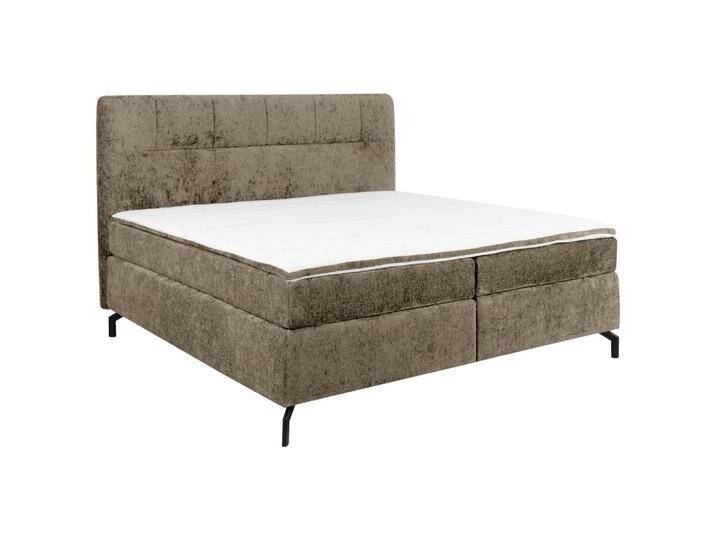 Esposa BOXSPRINGBETT, Schlamm, H4, Höhe ca. 17 cm, 160x200 cm, Stoffauswahl, Topper durchgehend, Matratze in verschiedenen Härtegraden erhältlich, von XXXLutz