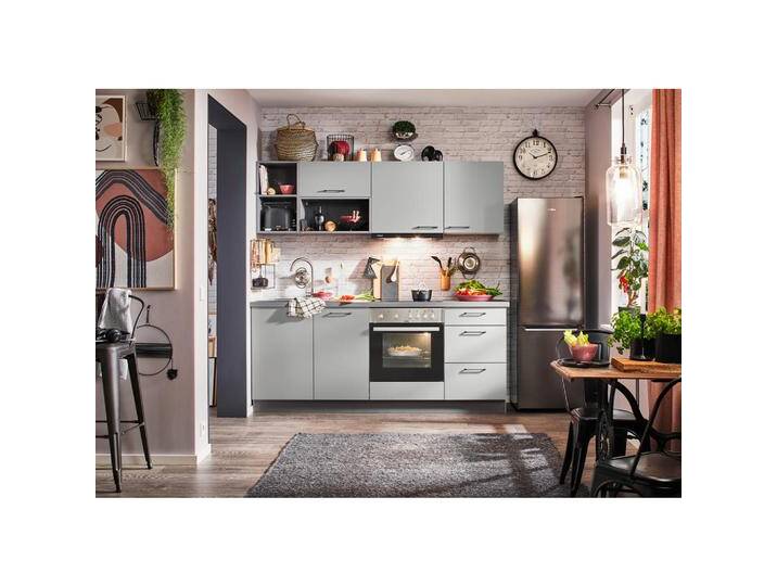 Express KÜCHENLEERBLOCK, Hellgrau, Metall, nur wie online abgebildet bestellbar, 205 cm, Made in Germany, in den Filialen seitenverkehrt erhältlich, Express KÜCHENLEERBLOCK, Hellgrau, Metall, nur wie online abgebildet bestellbar, 205 cm, Made in Germany, in den Filialen seitenverkehrt erhältlich, von XXXLutz