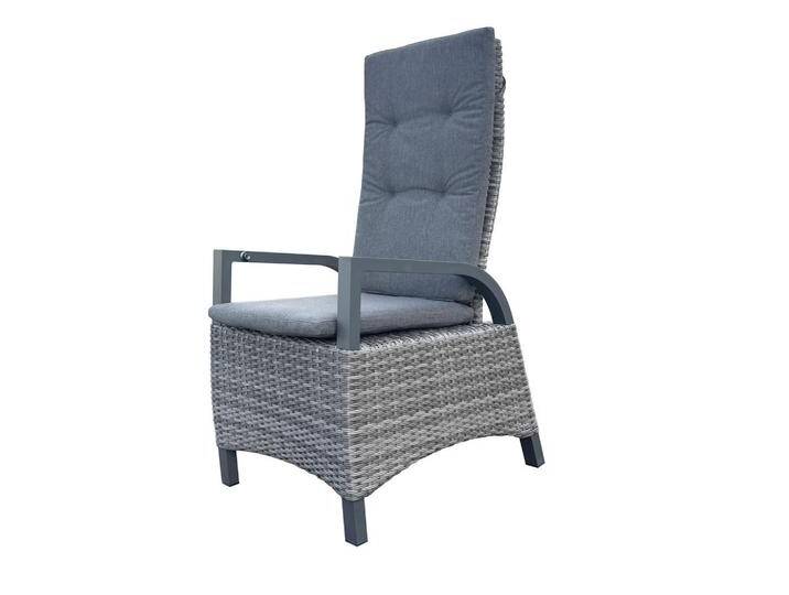 Gardenson GARTENSTUHL-SET, Anthrazit, Grau, Metall, Kunststoff, Füllung: Polyester, eckig, 67x112x60 cm, stapelbar, wetterbeständig, UV-beständig, von XXXLutz