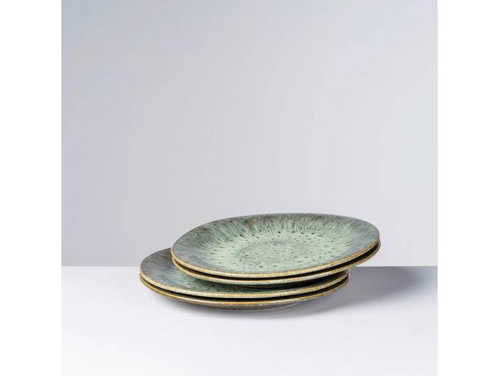 Gipfelstück SPEISETELLERSET FLUSSUFER, Braun, Grün, Keramik, 4-teilig, rund, 3 cm, Grüner Punkt, Made in Europe, Essen & Trinken, Geschirr, Teller, Gipfelstück SPEISETELLERSET FLUSSUFER, Braun, Grün, Keramik, 4-teilig, rund, 3 cm, Grüner Punkt, Made in Europe, Essen & Trinken, Geschirr, Teller, von XXXLutz