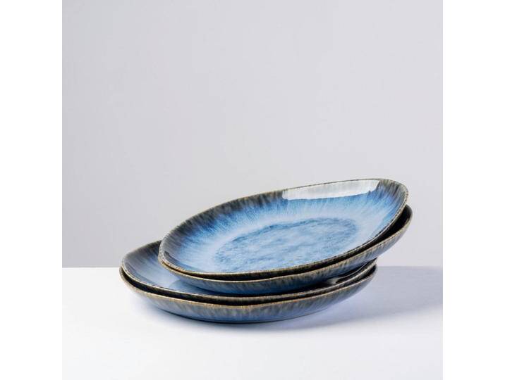 Gipfelstück SPEISETELLERSET WILDE SCHLUCHT, Blau, Keramik, 4-teilig, rund, 3 cm, Grüner Punkt, Made in Europe, lebensmittelecht, Essen & Trinken, Gipfelstück SPEISETELLERSET WILDE SCHLUCHT, Blau, Keramik, 4-teilig, rund, 3 cm, Grüner Punkt, Made in Europe, lebensmittelecht, Essen & Trinken, von XXXLutz