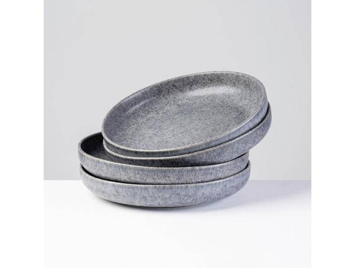 Gipfelstück SUPPENTELLERSET MOOS´N´STEIN, Grau, Keramik, 4-teilig, rund, 4 cm, Grüner Punkt, Made in Europe, lebensmittelecht, Essen & Trinken, Gipfelstück SUPPENTELLERSET MOOS´N´STEIN, Grau, Keramik, 4-teilig, rund, 4 cm, Grüner Punkt, Made in Europe, lebensmittelecht, Essen & Trinken, von XXXLutz