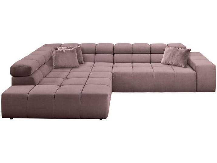 Hom`in ECKSOFA, Altrosa, 4-Sitzer, Füllung: Schaumstoff, Ottomane links, L-Form, 319x215 cm, Blauer Engel, Goldenes M, OEKO-TEX® STANDARD 100, von XXXLutz