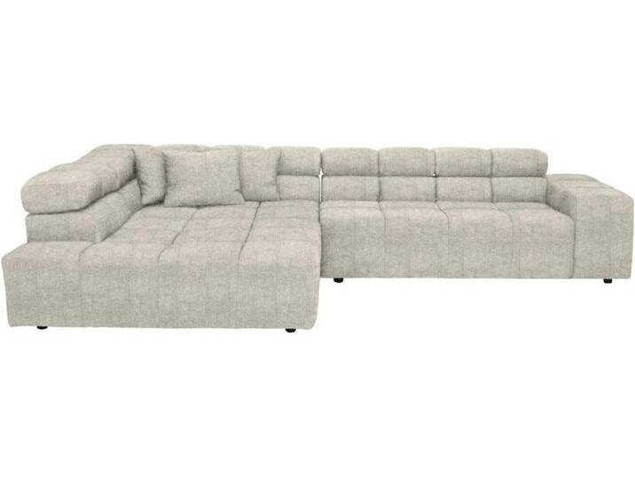 Hom`in ECKSOFA, Creme, 4-Sitzer, Füllung: Schaumstoff, Ottomane links, L-Form, 317x213 cm, Blauer Engel, Goldenes M, OEKO-TEX® STANDARD 100, von XXXLutz