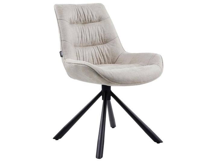 Hom`in STUHL, Beige, Metall, konisch, Drehkreuz, 57x84x63 cm, Sitzfläche 360° drehbar, Esszimmer, Stühle, Esszimmerstühle von XXXLutz