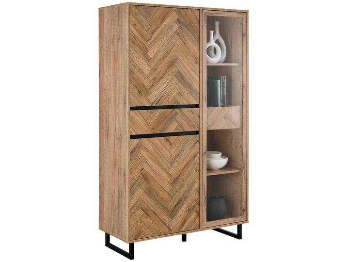 Hom`in VITRINE, Schwarz, Eiche, Glas, 4 Fächer, 1 Schubladen, 99.9x165.8x42 cm, Beimöbel erhältlich, Esszimmer, Vitrinen Hom`in VITRINE, Schwarz, Eiche, Glas, 4 Fächer, 1 Schubladen, 99.9x165.8x42 cm, Beimöbel erhältlich, Esszimmer, Vitrinen von XXXLutz