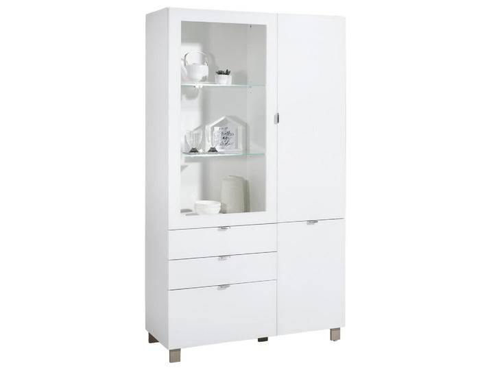 Hom`in VITRINE, Weiß, Glas, 7 Fächer, 2 Schubladen, 109.7x190.7x41.4 cm, Beimöbel erhältlich, Esszimmer, Vitrinen Hom`in VITRINE, Weiß, Glas, 7 Fächer, 2 Schubladen, 109.7x190.7x41.4 cm, Beimöbel erhältlich, Esszimmer, Vitrinen von XXXLutz