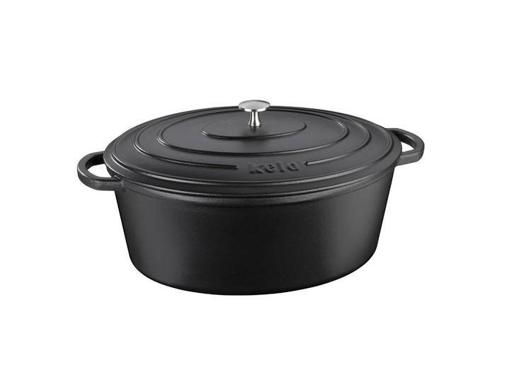 Kela BRÄTER Calido, Schwarz, Metall, 9,3 L, 29x15x36 cm, Kochen, Töpfe, Bräter Kela BRÄTER Calido, Schwarz, Metall, 9,3 L, 29x15x36 cm, Kochen, Töpfe, Bräter von XXXLutz