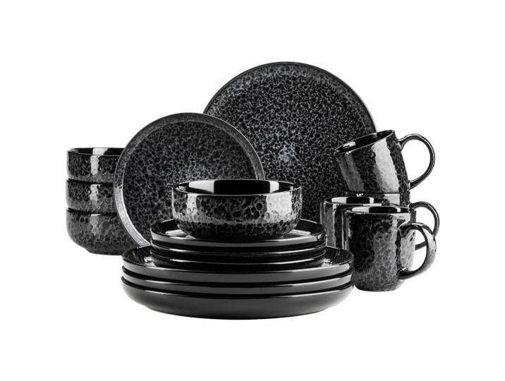 Mäser KOMBISERVICE Filippa, Schwarz, Keramik, 16-teilig, 400 ml,400 ml,400 ml, Essen & Trinken, Geschirr, Geschirr-Sets, Kombiservice Mäser KOMBISERVICE Filippa, Schwarz, Keramik, 16-teilig, 400 ml,400 ml,400 ml, Essen & Trinken, Geschirr, Geschirr-Sets, Kombiservice von XXXLutz