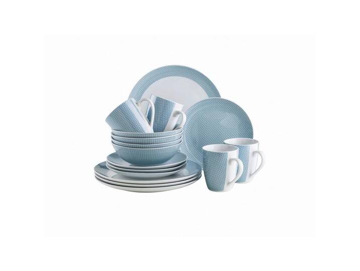 Mäser KOMBISERVICE Kitchen Time, Pastellblau, Keramik, 16-teilig, 400 ml,780 ml, Essen & Trinken, Geschirr, Geschirr-Sets, Kombiservice von XXXLutz