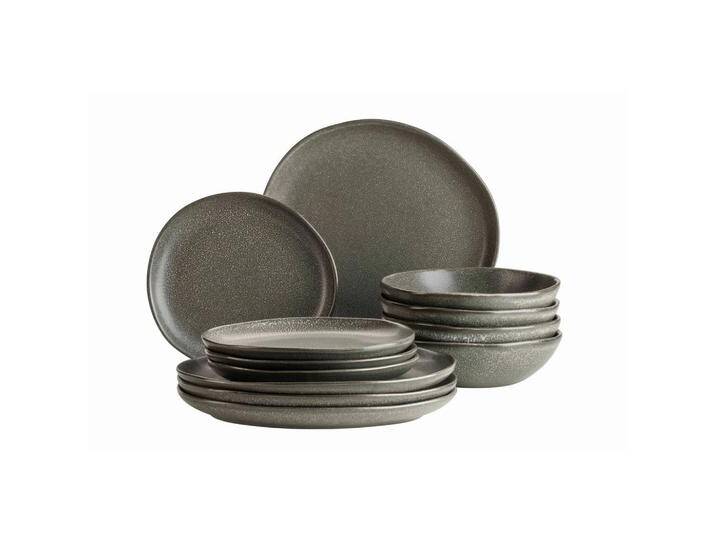 Mäser TAFELSERVICE, Dunkelgrau, Keramik, 12-teilig, Punkte, Essen & Trinken, Geschirr, Geschirr-Sets, Tafelservice Mäser TAFELSERVICE, Dunkelgrau, Keramik, 12-teilig, Punkte, Essen & Trinken, Geschirr, Geschirr-Sets, Tafelservice von XXXLutz
