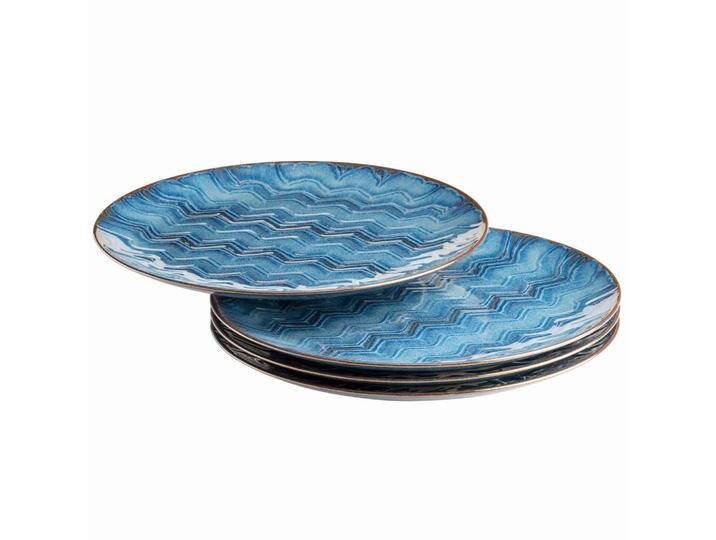 Mäser TELLERSET, Blau, Keramik, 4-teilig, rund, Essen & Trinken, Geschirr, Geschirr-Sets, Teller-Sets von XXXLutz