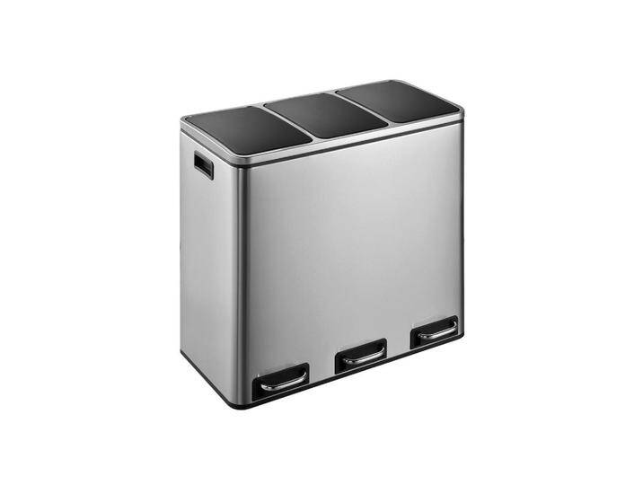 P & B ABFALLEIMER, Silber, Kunststoff, 54 L, 61x55.5x34 cm, Küchen, Küchenausstattung, Mülleimer von XXXLutz