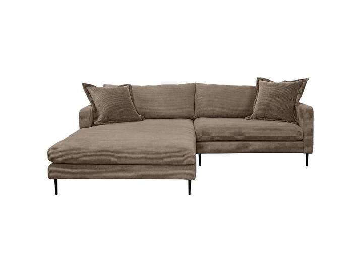 P & B ECKSOFA JOKER, Braun, 2-Sitzer, Ottomane links, L-Form, 268x193 cm, Rücken echt, Wohnzimmer, Sofas & Couches, Wohnlandschaften, Ecksofas von XXXLutz