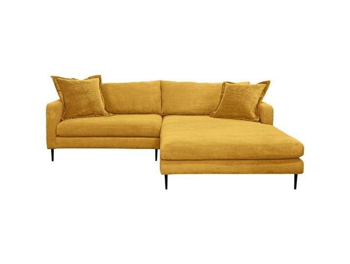 P & B ECKSOFA JOKER, Senfgelb, 2-Sitzer, Ottomane rechts, L-Form, 268x193 cm, Rücken echt, Wohnzimmer, Sofas & Couches, Wohnlandschaften, Ecksofas von XXXLutz