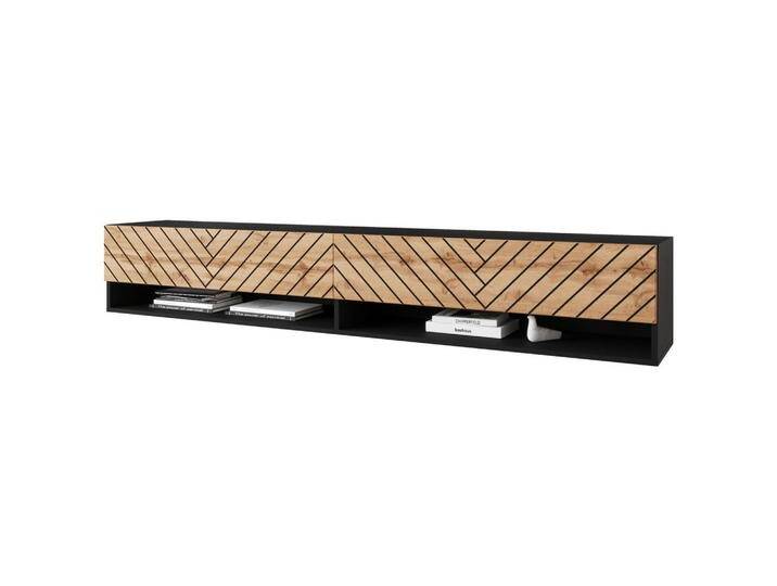P & B LOWBOARD A180, Schwarz, Eiche Wotan, 2 Fächer, 180x30x31 cm, FSC, stehend, hängend, Wohnzimmer, Wohnwände, Lowboards, Lowboards stehend P & B LOWBOARD A180, Schwarz, Eiche Wotan, 2 Fächer, 180x30x31 cm, FSC, stehend, hängend, Wohnzimmer, Wohnwände, Lowboards, Lowboards stehend von XXXLutz