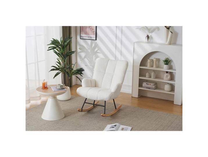 P & B SCHAUKELSTUHL, Beige, Holz, Metall, Kautschukholz, massiv, Sperrholz, 85x67 cm, Stühle P & B SCHAUKELSTUHL, Beige, Holz, Metall, Kautschukholz, massiv, Sperrholz, 85x67 cm, Stühle von XXXLutz