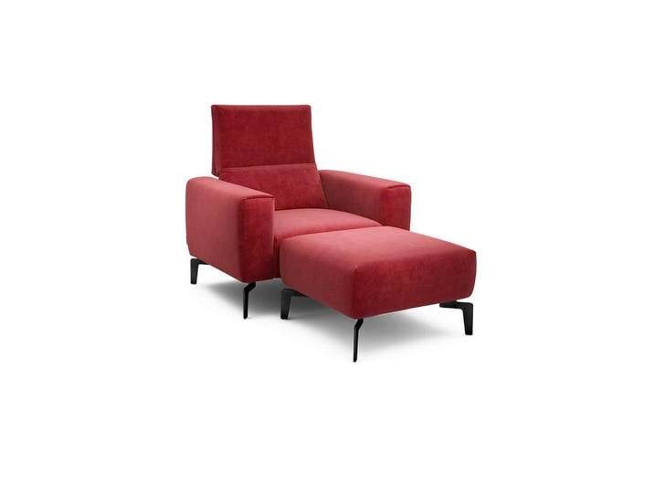 SENSOO Sessel Cosy, Rot, 110x85x86-94 cm, Stoffauswahl, Wohnzimmer, Sessel, Relaxsessel von XXXLutz