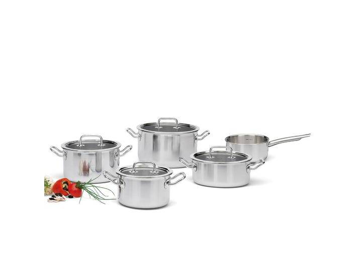 Spring KOCHTOPFSET BRIGADE BASIC, Silber, Metall, 5-teilig, 30.3x31.6x30.5 cm, Kochen, Töpfe, Topfsets von XXXLutz