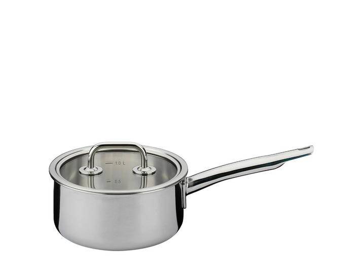 Spring STIELKASSEROLLE BRIGADE BASIC, Silber, Metall, 1,4 L, 7.5 cm, Kochen, Töpfe, Stielkasserollen von XXXLutz