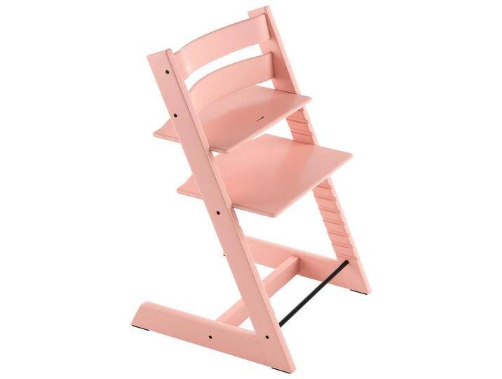 Stokke HOCHSTUHL Tripp Trapp, Hellrosa, Holz, Buche, massiv, Hartholz, 46x79x49 cm, Fußstütze verstellbar, Sitzfläche speichel- und schweißechte von XXXLutz