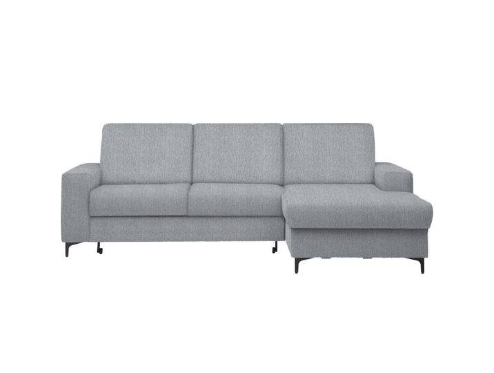 Stylife ECKSOFA, Hellgrau, 4-Sitzer, Ottomane rechts, L-Form, 247x167 cm, Typenauswahl, Stoffauswahl, seitenverkehrt erhältlich, Hocker Rücken echt, von XXXLutz