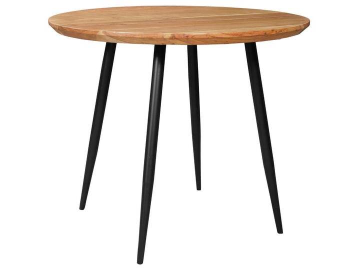 Stylife ESSTISCH, Schwarz, Akazie, Holz, Metall, Akazie, Hartholz, rund, konisch, 80x76x80 cm, Esszimmer, Tische, Esstische von XXXLutz