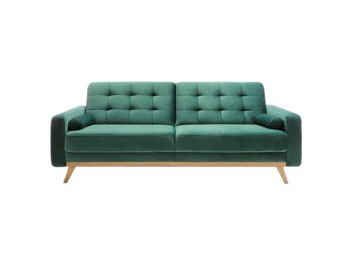 Stylife SCHLAFSOFA, Grün, Türkis, Buche, vollmassiv, 3-Sitzer, Füllung: Schaumstoffflocken, 224x87x89 cm, Bettkasten erhältlich, Schlafen auf von XXXLutz
