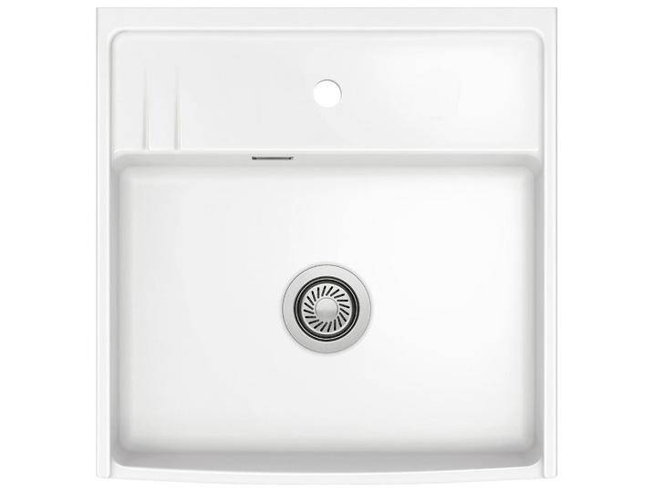 Systemceram SPÜLE Kentro 60, Weiß Hochglanz, Keramik, 59.5x20.0x61.8 cm, Küchen, Küchenausstattung, Küchenspülen von XXXLutz