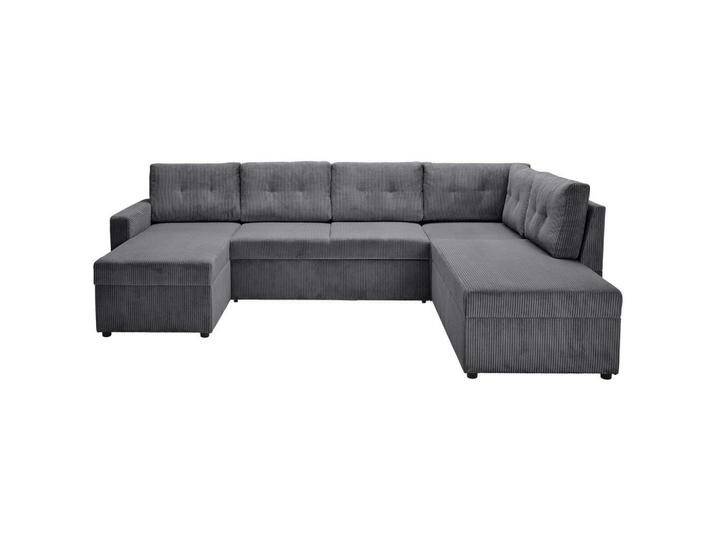 Ti'me WOHNLANDSCHAFT, Anthrazit, 4-5-Sitzer, Füllung: Schaumstoff, Ottomane links, U-Form, 293x212 cm, Liegefunktion, Rücken echt, Ti'me WOHNLANDSCHAFT, Anthrazit, 4-5-Sitzer, Füllung: Schaumstoff, Ottomane links, U-Form, 293x212 cm, Liegefunktion, Rücken echt, von XXXLutz
