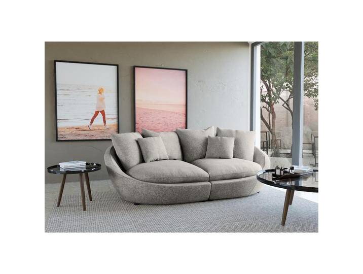 Trendmanufaktur BIGSOFA, Dunkelgrau, 4-Sitzer, 237x87x131 cm, Made in EU, Rücken echt, Wohnzimmer, Sofas & Couches, Sofas, Bigsofas von XXXLutz