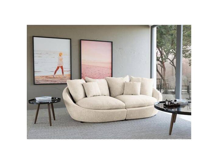 Trendmanufaktur BIGSOFA, Silber, 4-Sitzer, 237x87x131 cm, Made in EU, Rücken echt, Wohnzimmer, Sofas & Couches, Sofas, Bigsofas von XXXLutz