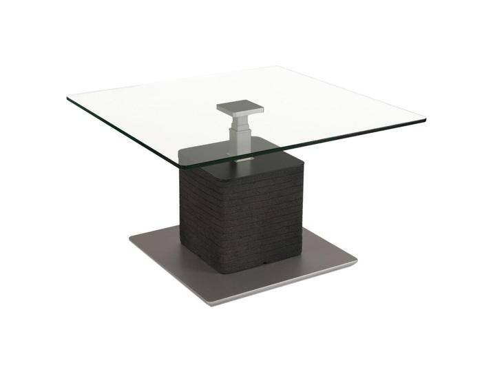 Venda COUCHTISCH, Anthrazit, Silber, Kunststoff, Glas, quadratisch, Bodenplatte, Sockel, 80x47-65x80 cm, höhenverstellbar, Wohnzimmer, Venda COUCHTISCH, Anthrazit, Silber, Kunststoff, Glas, quadratisch, Bodenplatte, Sockel, 80x47-65x80 cm, höhenverstellbar, Wohnzimmer, von XXXLutz