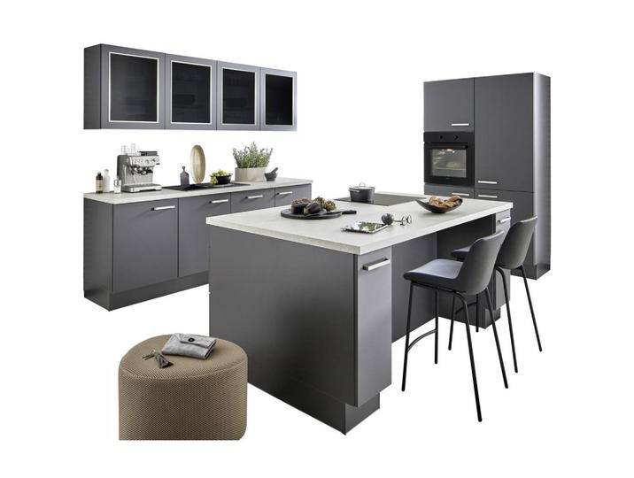 Venda ECKKÜCHE VE 315, Graphit, Metall, nur wie online abgebildet bestellbar, 240x120 cm, Made in Germany, seitenverkehrt erhältlich, vormontierter von XXXLutz