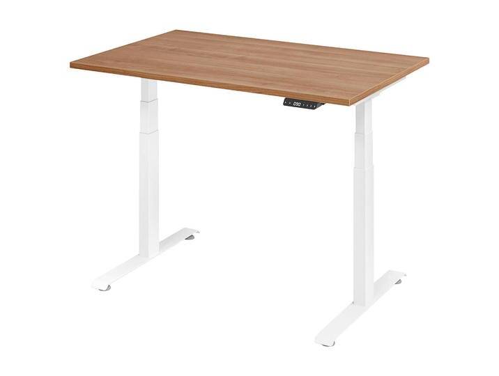 Venda SCHREIBTISCH, Weiß, Nussbaum, Metall, rechteckig, Kufe, 80x64.5-129.5x120 cm, höhenverstellbar, Arbeitszimmer, Schreibtische, Bürotische Venda SCHREIBTISCH, Weiß, Nussbaum, Metall, rechteckig, Kufe, 80x64.5-129.5x120 cm, höhenverstellbar, Arbeitszimmer, Schreibtische, Bürotische von XXXLutz