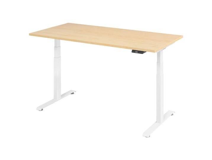 Venda SCHREIBTISCH, Weiß, Ahorn, Metall, rechteckig, Kufe, 80x64.5-129.5x160 cm, höhenverstellbar, Arbeitszimmer, Schreibtische, Bürotische Venda SCHREIBTISCH, Weiß, Ahorn, Metall, rechteckig, Kufe, 80x64.5-129.5x160 cm, höhenverstellbar, Arbeitszimmer, Schreibtische, Bürotische von XXXLutz