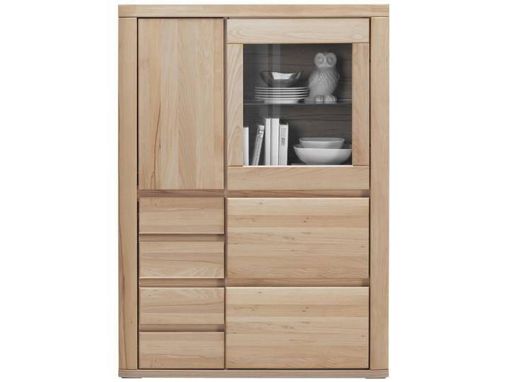 Voleo HIGHBOARD, Alteiche, Holz, Glas, Eiche, massiv, 1 Glas + 2 Holz Fächer, 4 Schubladen, 98.4x139.6x37.7 cm, Typenauswahl, Beimöbel erhältlich, Voleo HIGHBOARD, Alteiche, Holz, Glas, Eiche, massiv, 1 Glas + 2 Holz Fächer, 4 Schubladen, 98.4x139.6x37.7 cm, Typenauswahl, Beimöbel erhältlich, von XXXLutz