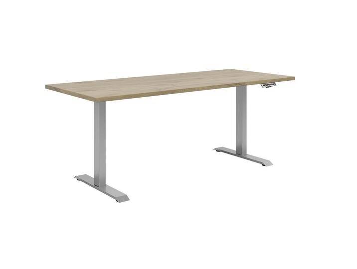 Voleo SCHREIBTISCH, Eiche, rechteckig, eckig, Kufe, 80x72x175 cm, FSC MIX, höhenverstellbar, in verschiedenen Holz-Dekoren erhältlich, Arbeitszimmer, von XXXLutz